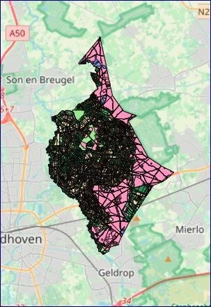 De digitale interactieve kaart van Nuenen Gerwen en Nederwetten in 1832