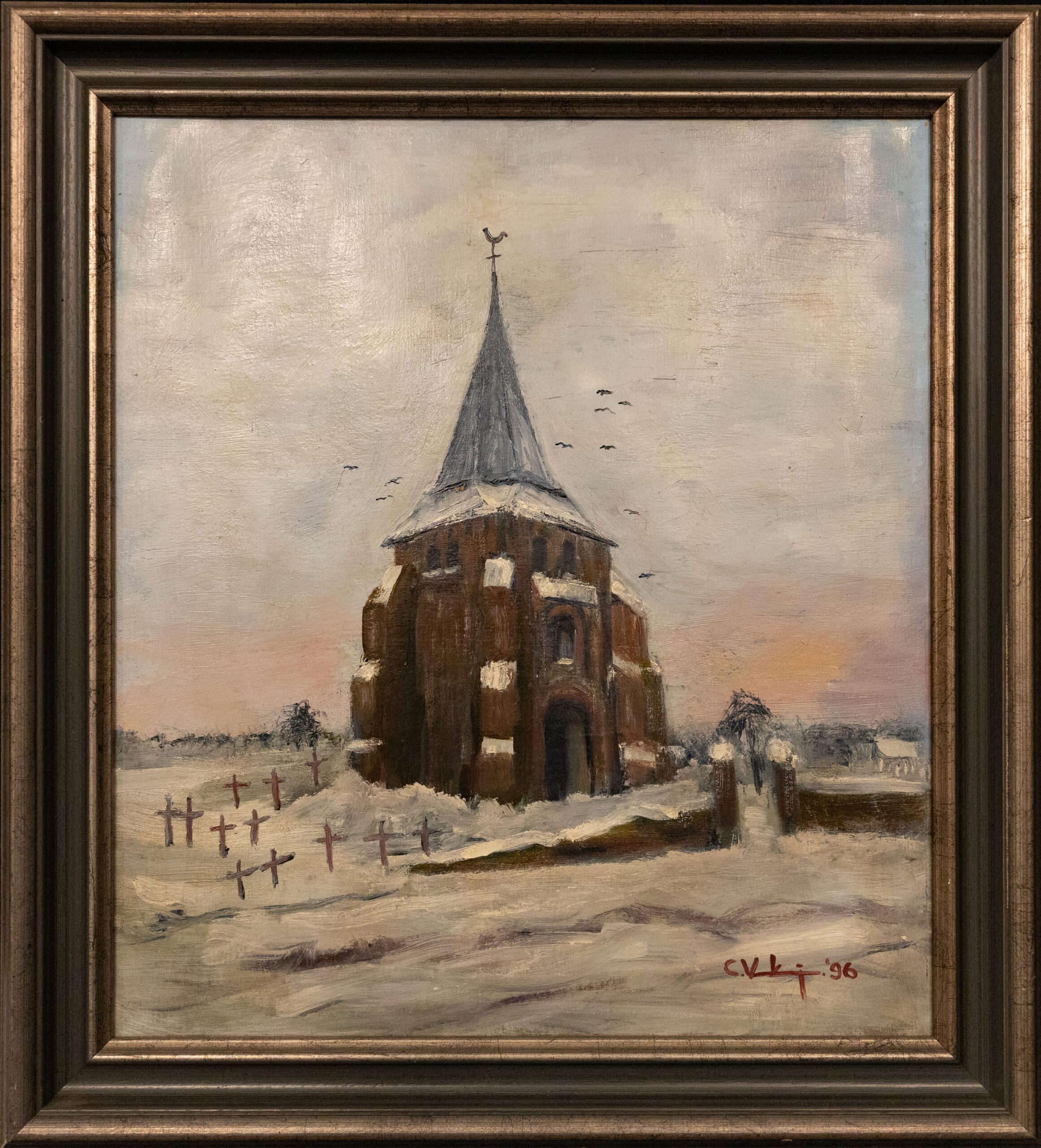 Oude toren in de akkers